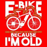 Ebike Because IM Old Electric Bike Bicycle Cycling Santa Hat thumb 1