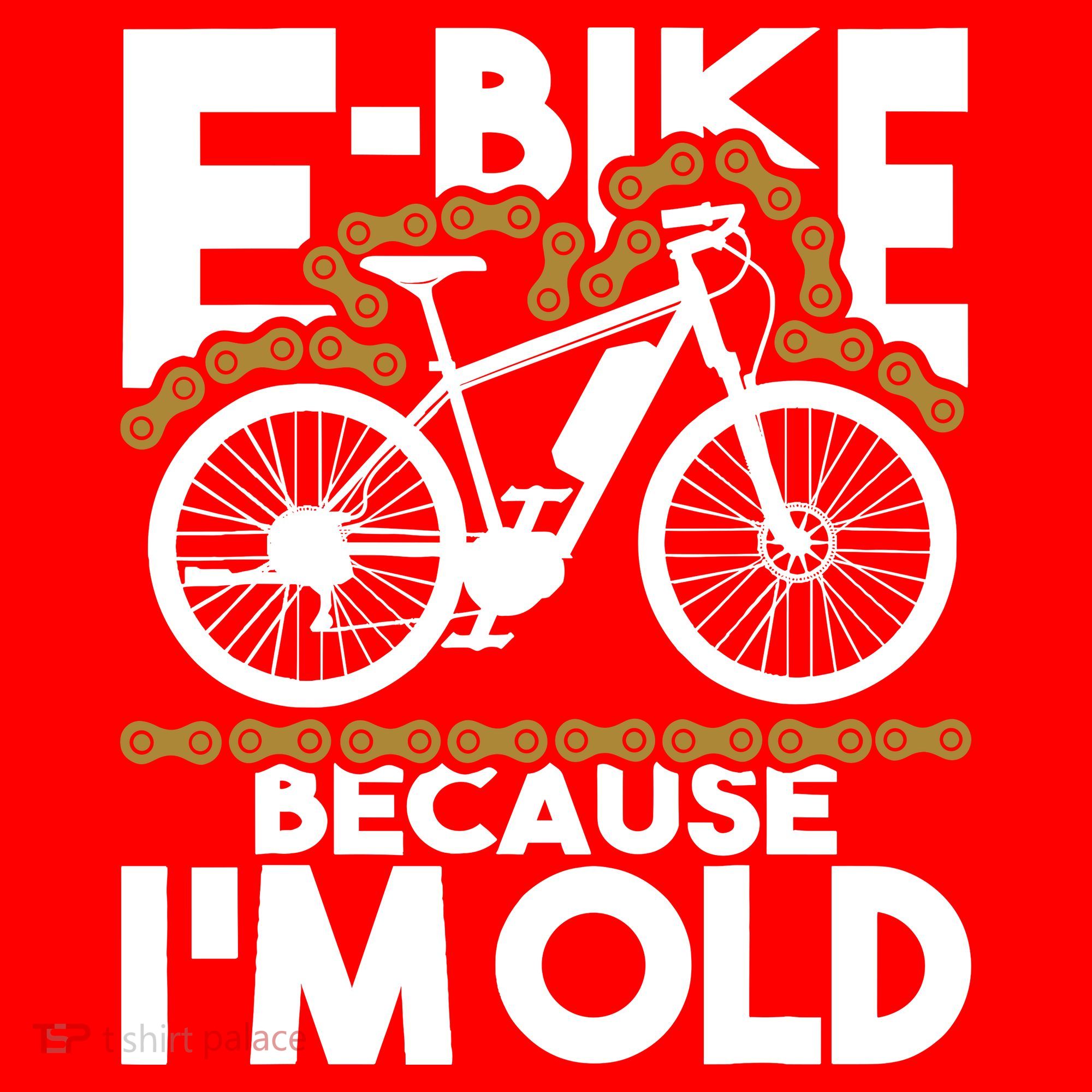 Ebike Because IM Old Electric Bike Bicycle Cycling Santa Hat