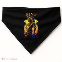 Egyptian Black King Pharaoh Ancient Egypt Couples Kemet USA-Made Doggie Bandana thumb 0