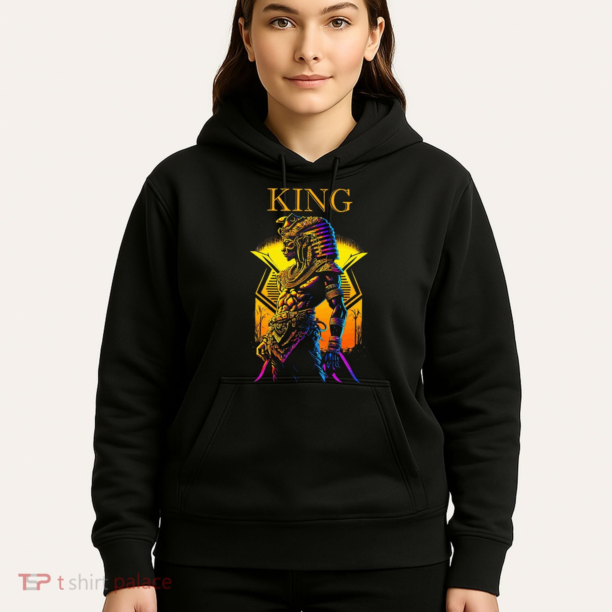 Egyptian Black King Pharaoh Ancient Egypt Couples Kemet Hoodie
