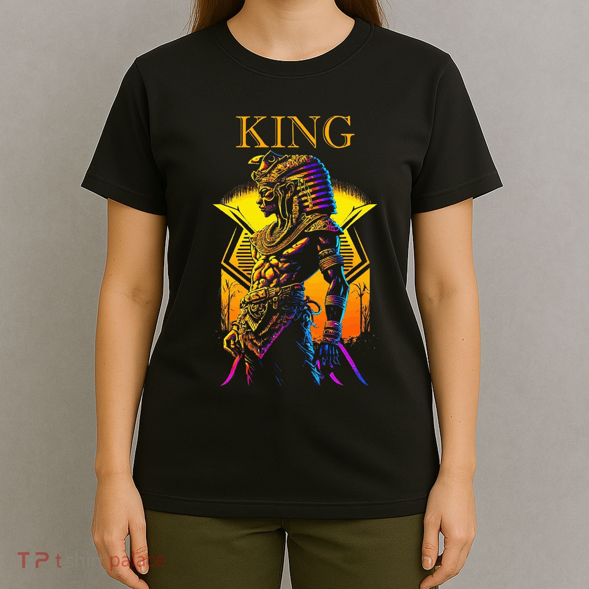 Egyptian Black King Pharaoh Ancient Egypt Couples Kemet T-Shirt
