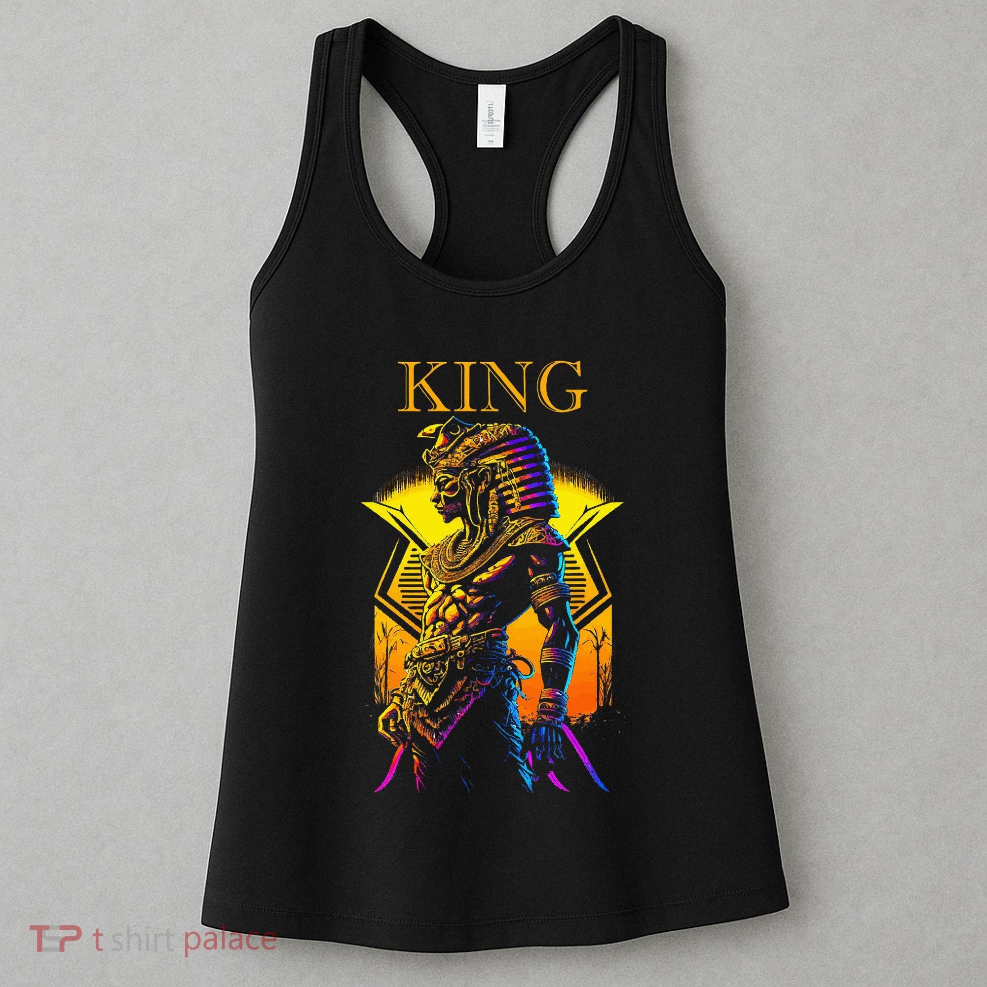Egyptian Black King Pharaoh Ancient Egypt Couples Kemet Women's Tank Top
