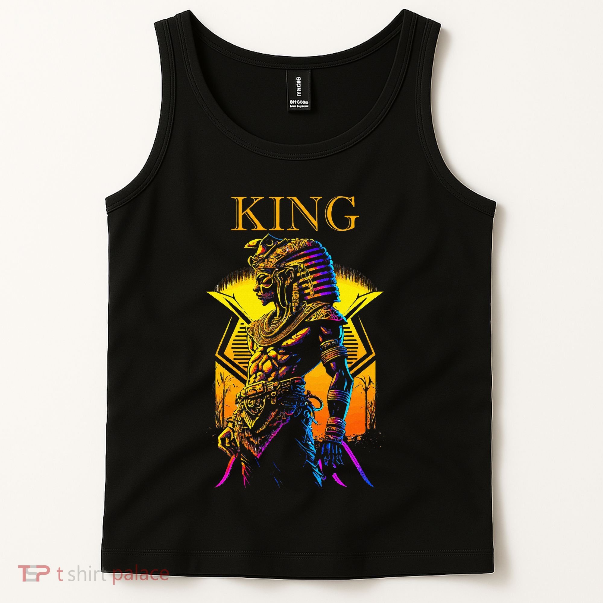 Egyptian Black King Pharaoh Ancient Egypt Couples Kemet Tank Top