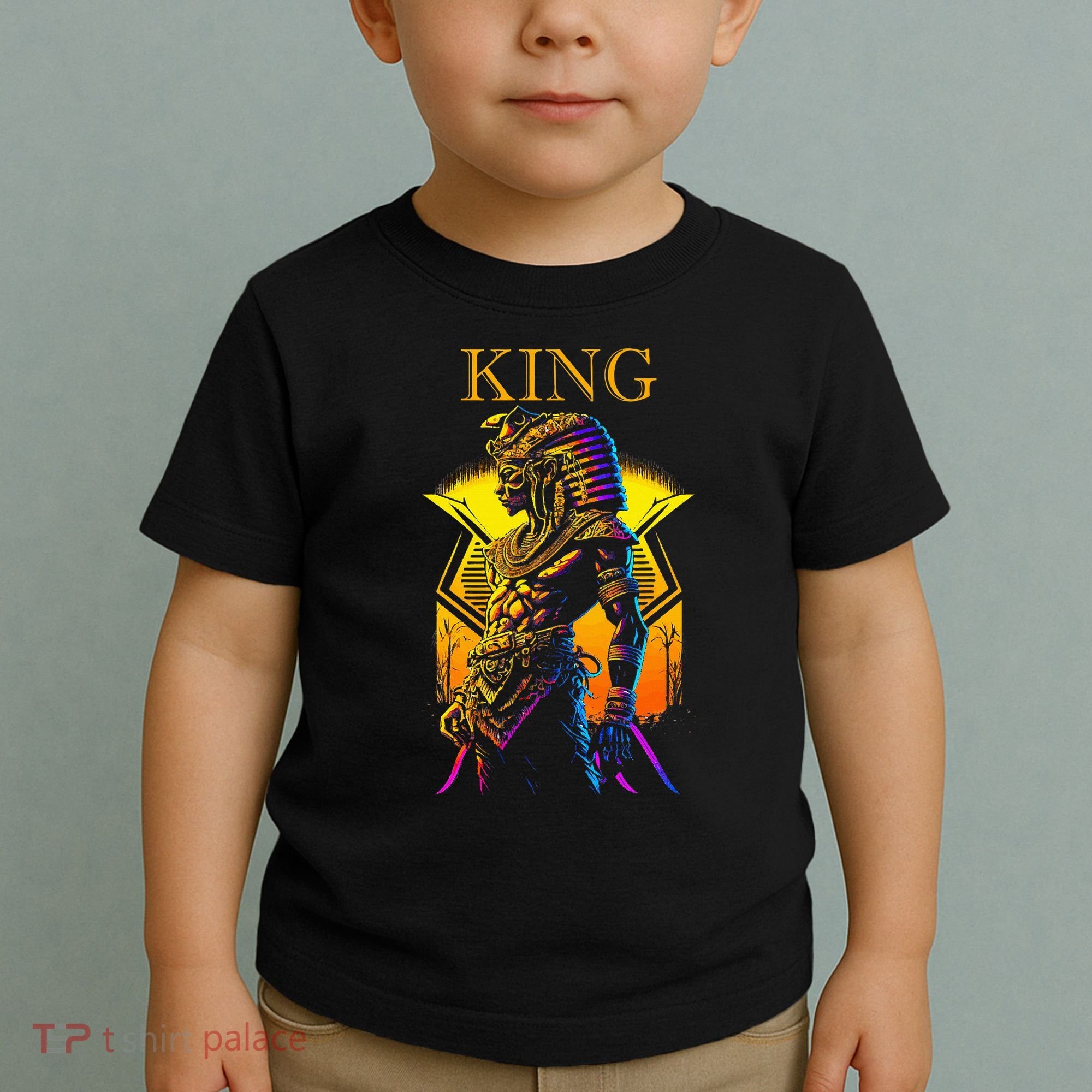 Egyptian Black King Pharaoh Ancient Egypt Couples Kemet Toddler T-Shirt