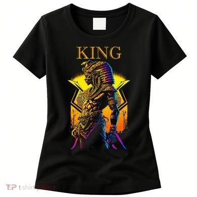 Egyptian Black King Pharaoh Ancient Egypt Couples Kemet Women's T-Shirt