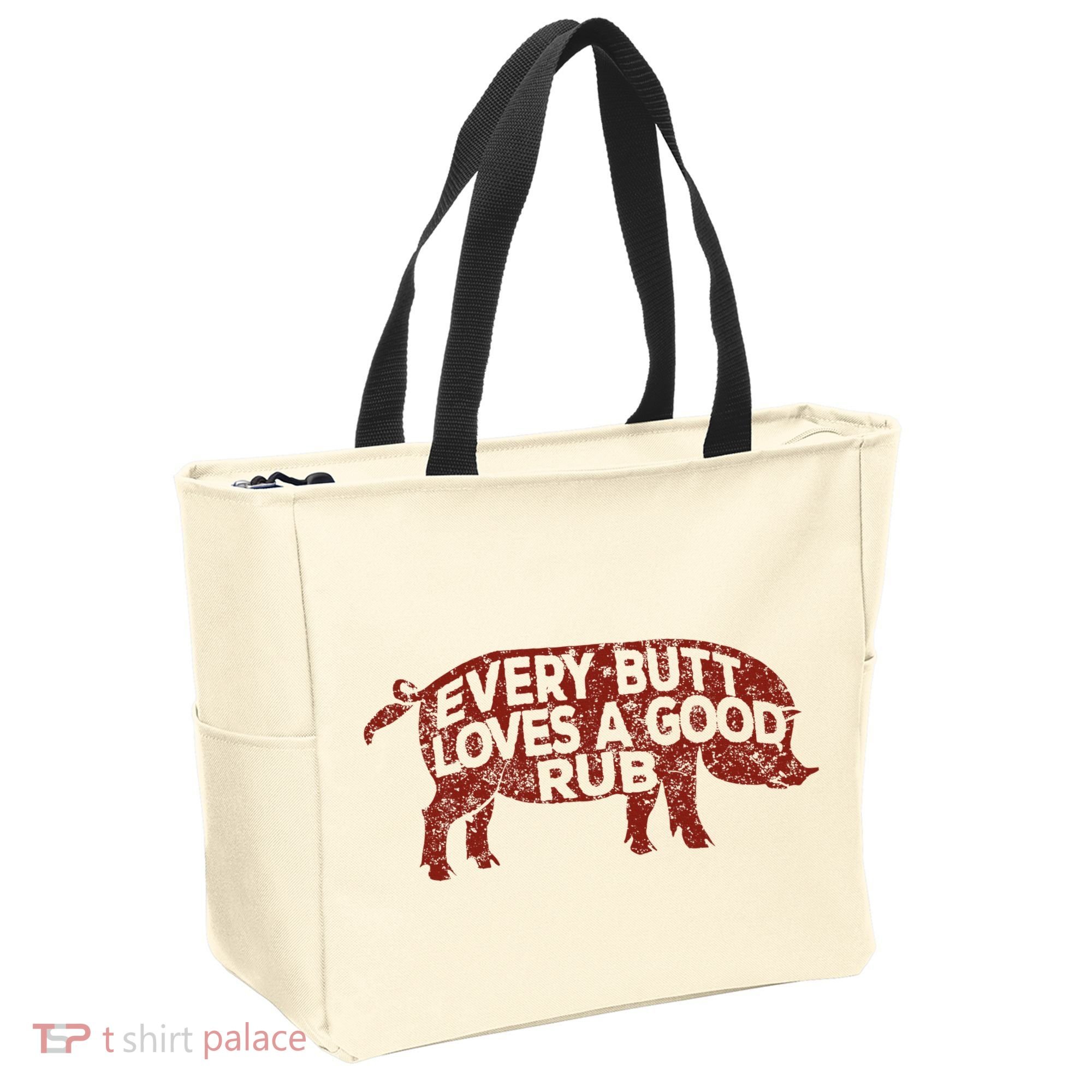 Every Butt Loves A Good Rub Meat Smoking Bbq Tote Bag