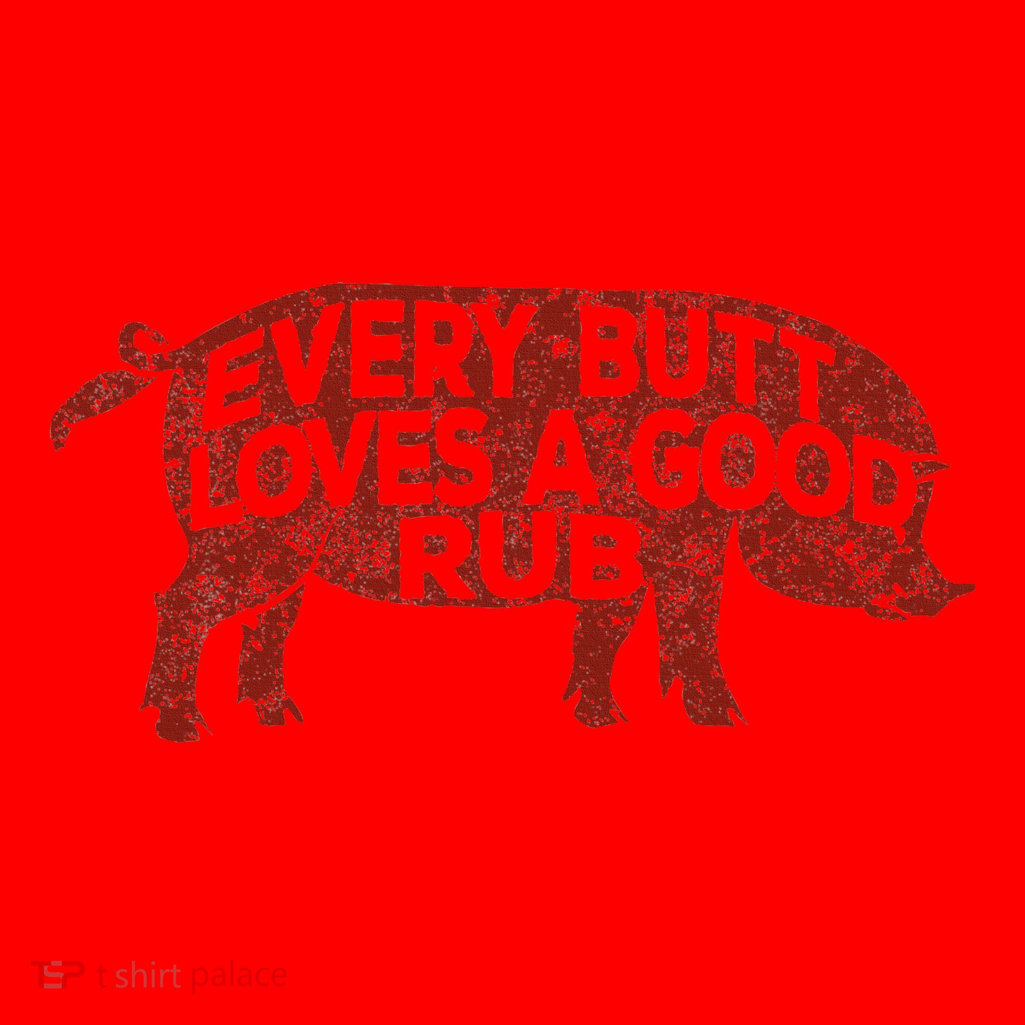 Every Butt Loves A Good Rub Meat Smoking Bbq Santa Hat