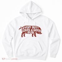 Every Butt Loves A Good Rub Meat Smoking Bbq Hoodie thumb 0