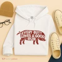 Every Butt Loves A Good Rub Meat Smoking Bbq Hoodie thumb 4