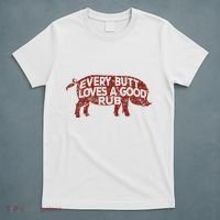 Every Butt Loves A Good Rub Meat Smoking Bbq T-Shirt thumb 5