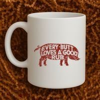 Every Butt Loves A Good Rub Meat Smoking Bbq Coffee Mug thumb 2