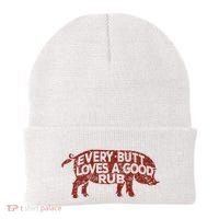 Every Butt Loves A Good Rub Meat Smoking Bbq Beanie thumb 0