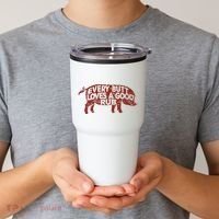 Every Butt Loves A Good Rub Meat Smoking Bbq Tumbler thumb 2