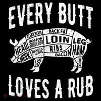 Every Butt Loves A Rub Funny BBQ Meat Smoker Barbecue Sweatshirt thumb 3