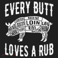 Every Butt Loves A Rub Funny BBQ Meat Smoker Barbecue Hat thumb 2