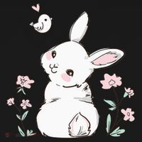 Easter Bunny  Ladies Easter Easter Gift Long Sleeve Shirt thumb 2