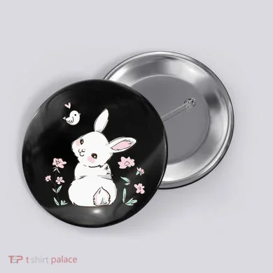 Easter Bunny  Ladies Easter Easter Gift Button