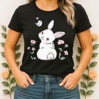 Easter Bunny  Ladies Easter Easter Gift Women's T-Shirt thumb 2