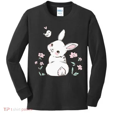 Easter Bunny Ladies Easter Easter Gift Kids Long Sleeve Shirt