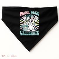 Easter Bunny Marijuana Cannabis Stoned 420 Weed Happy 420 USA-Made Doggie Bandana thumb 0