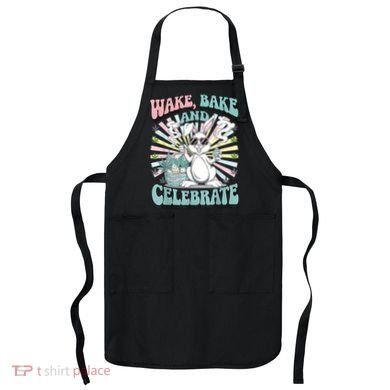 Easter Bunny Marijuana Cannabis Stoned 420 Weed Happy 420 Apron