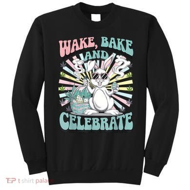 Easter Bunny Marijuana Cannabis Stoned 420 Weed Happy 420 Sweatshirt
