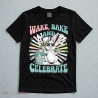 Easter Bunny Marijuana Cannabis Stoned 420 Weed Happy 420 T-Shirt thumb 5