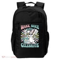 Easter Bunny Marijuana Cannabis Stoned 420 Weed Happy 420 Backpack thumb 0