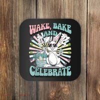 Easter Bunny Marijuana Cannabis Stoned 420 Weed Happy 420 Coaster thumb 0