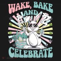 Easter Bunny Marijuana Cannabis Stoned 420 Weed Happy 420 Mousepad thumb 1