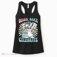 Easter Bunny Marijuana Cannabis Stoned 420 Weed Happy 420 Women's Tank Top thumb 0