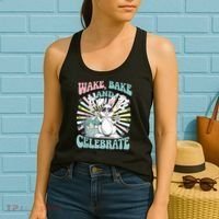 Easter Bunny Marijuana Cannabis Stoned 420 Weed Happy 420 Women's Tank Top thumb 2