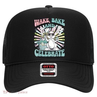 Easter Bunny Marijuana Cannabis Stoned 420 Weed Happy 420 Hat