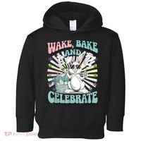 Easter Bunny Marijuana Cannabis Stoned 420 Weed Happy 420 Toddler Hoodie thumb 0