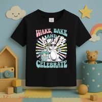 Easter Bunny Marijuana Cannabis Stoned 420 Weed Happy 420 Toddler T-Shirt thumb 3