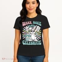 Easter Bunny Marijuana Cannabis Stoned 420 Weed Happy 420 Women's T-Shirt thumb 4