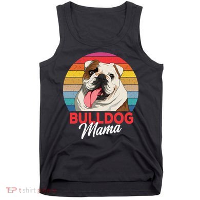 English Bulldog Mama Mom Womens Tank Top