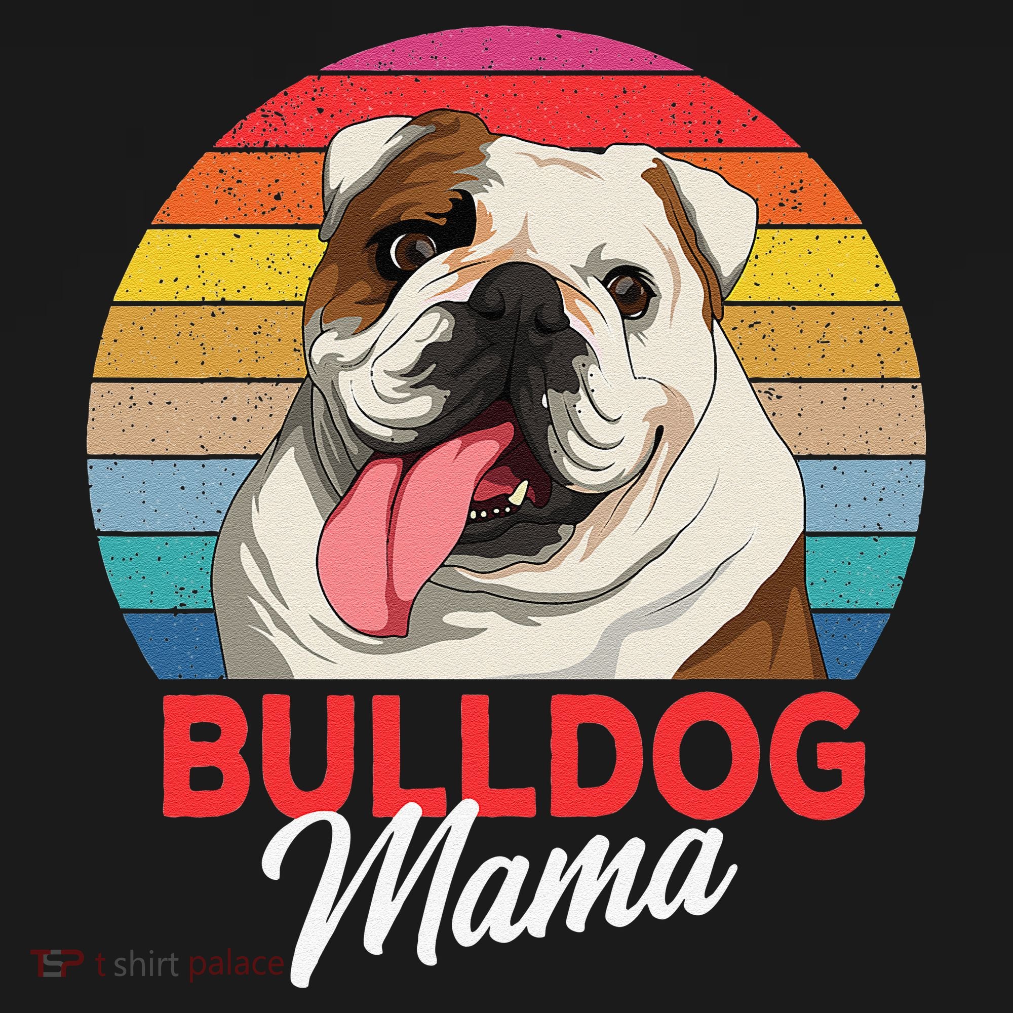English Bulldog Mama Mom Womens Tank Top