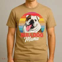 English Bulldog Mama Mom Womens T-Shirt thumb 3