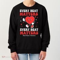 Every Beat Matters Heart Disease Awareness Women's Sweatshirt thumb 0