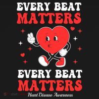 Every Beat Matters Heart Disease Awareness Doggie Tank thumb 4