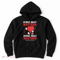 Every Beat Matters Heart Disease Awareness Hoodie thumb 0