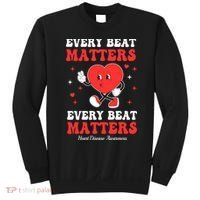 Every Beat Matters Heart Disease Awareness Sweatshirt thumb 0