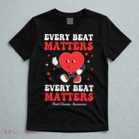 Every Beat Matters Heart Disease Awareness T-Shirt thumb 5