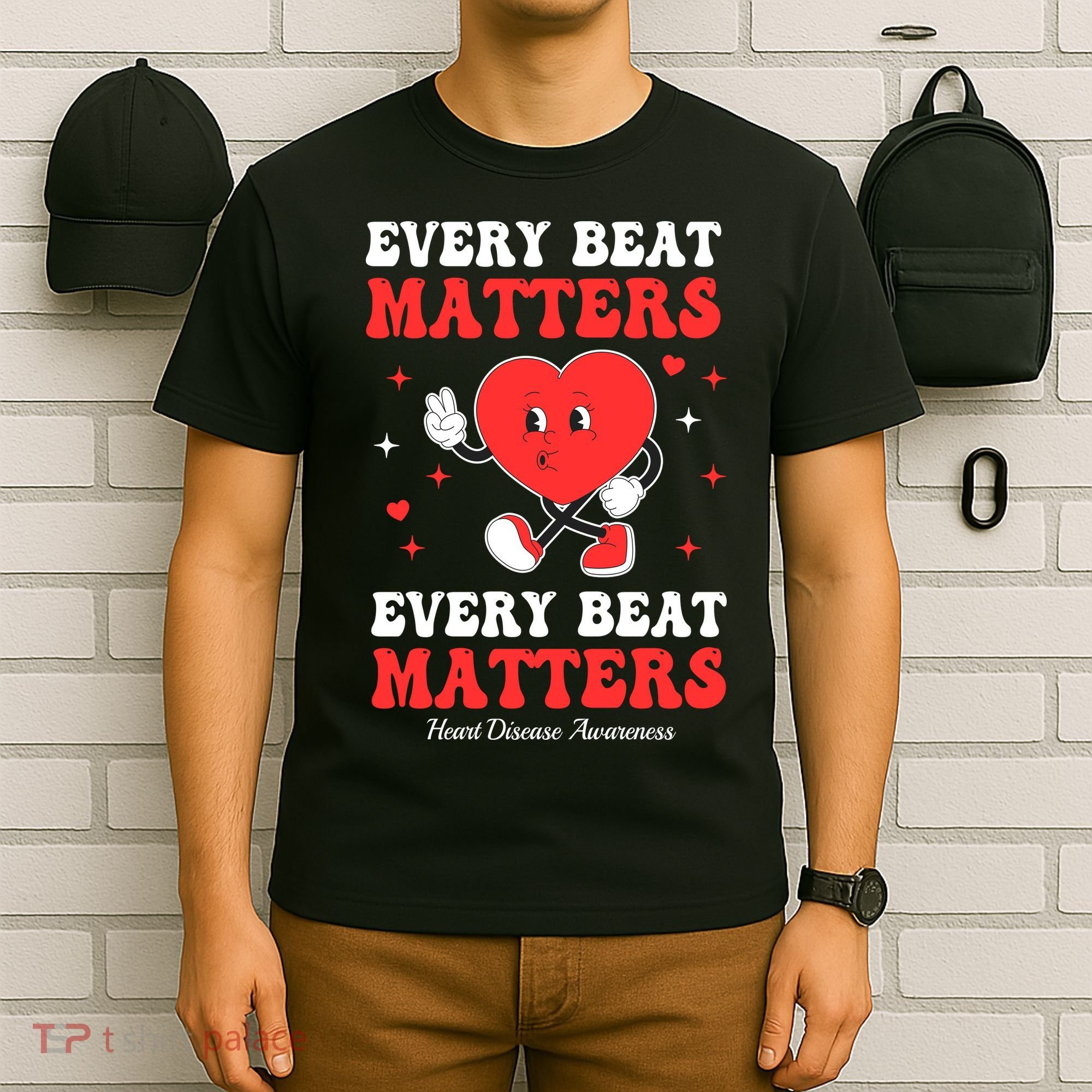 Every Beat Matters Heart Disease Awareness T-Shirt