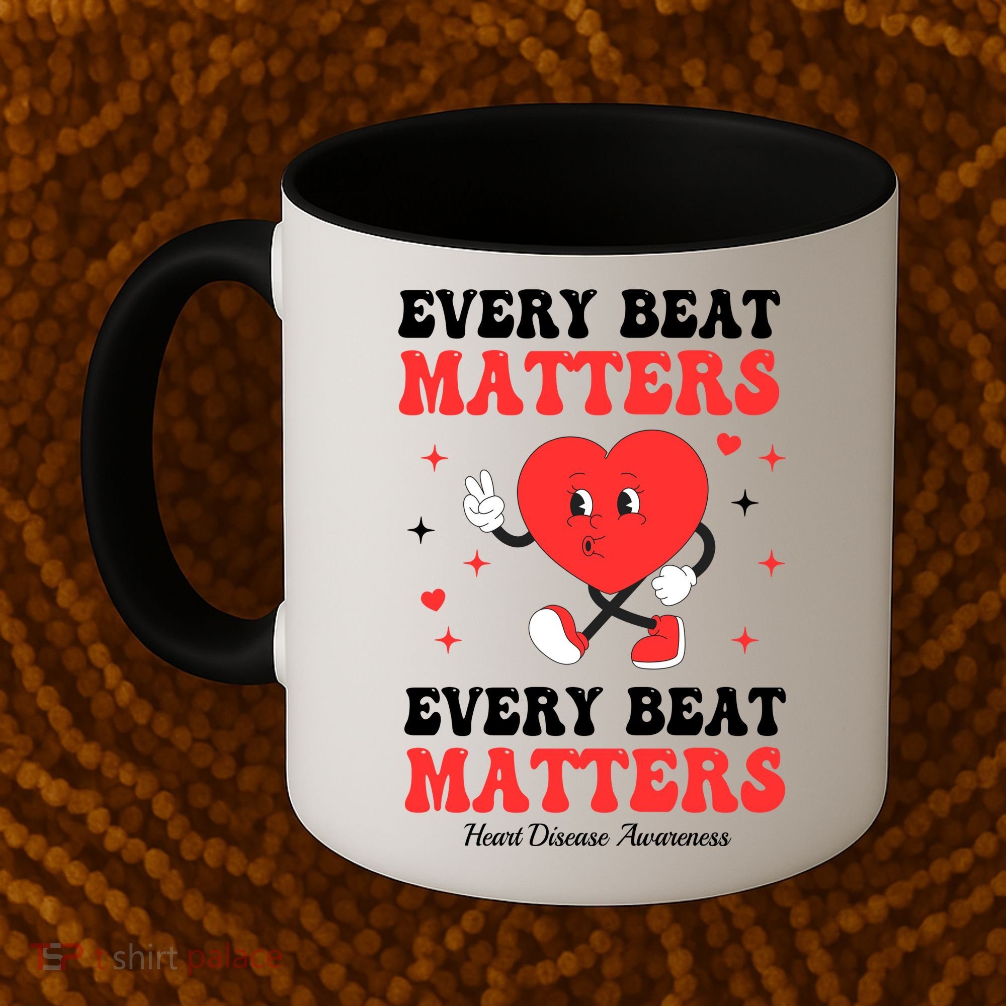Every Beat Matters Heart Disease Awareness Coffee Mug