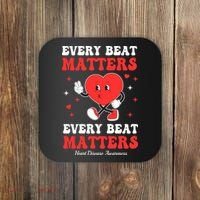 Every Beat Matters Heart Disease Awareness Coaster thumb 0