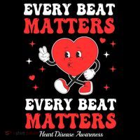 Every Beat Matters Heart Disease Awareness Coaster thumb 2