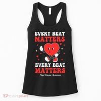 Every Beat Matters Heart Disease Awareness Women's Tank Top thumb 0
