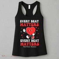 Every Beat Matters Heart Disease Awareness Women's Tank Top thumb 3
